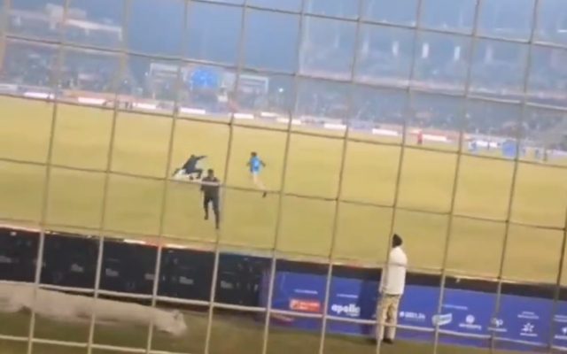 [WATCH] Fan Rushes Onto Field During India vs South Africa ODI