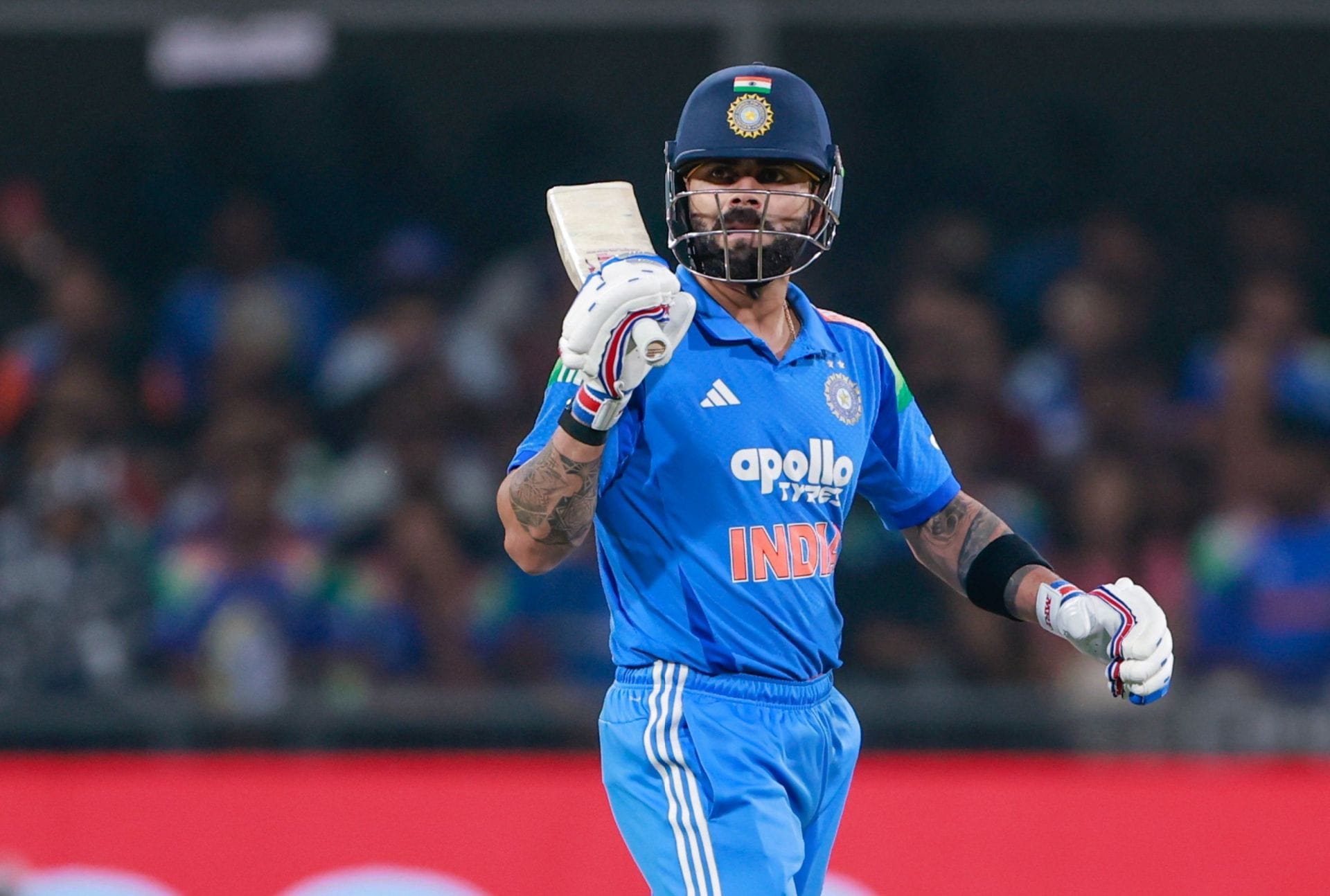 [WATCH] Virat Kohli Marks 91-Ball Century With Subdued Celebration In IND vs NZ 3rd ODI