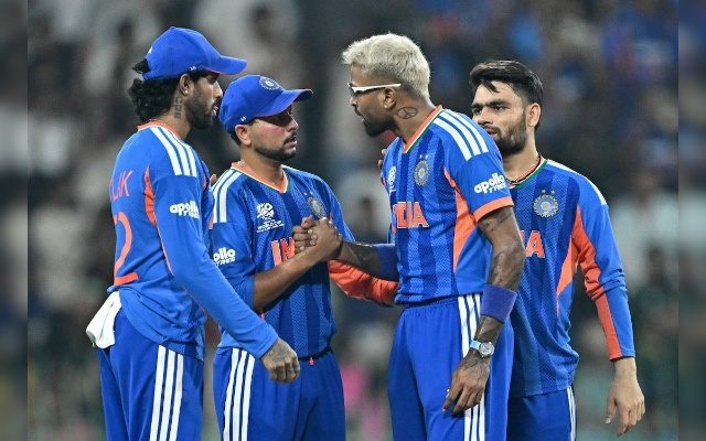 [WATCH] Celebration Turns Intense As Hardik, SKY React To Kuldeep Yadav’s “Dropped Catch”