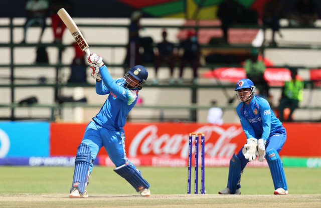 [WATCH] Vaibhav Suryavanshi Hits Dhoni-Style Helicopter Six In IND vs AFG U-19 Semi-Final
