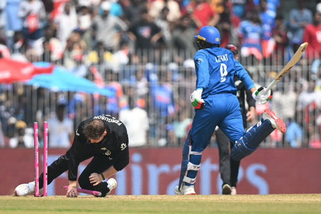 [WATCH] Azmatullah Omarzai Suffers Bizarre Run-Out After Shocking Mix-Up In NZ vs AFG T20 World Cup Match