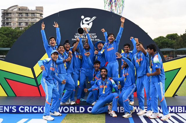 Mumbai Gives Hero’s Welcome To Ayush Mhatre-Led U19 World Cup 2026 Winners