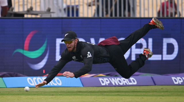 [WATCH] Glenn Phillips Pulls Off Sensational Diving Save In NZ Vs UAE T20 WC Clash