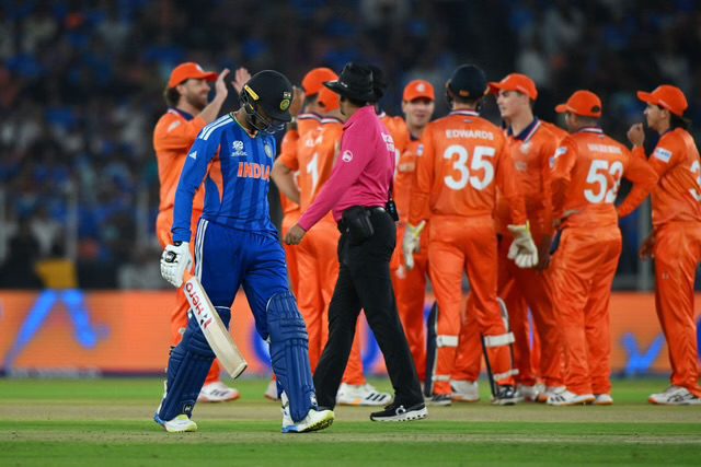 [WATCH] Abhishek Sharma Hits Third Duck As Aryan Dutt Strikes Early In IND vs NED