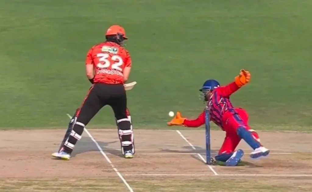 Rishabh Pant took a stunner to dismiss Liam Livingstone (Image: X)