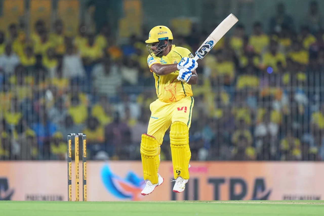 [WATCH]- Sanju Samson Launches Nitish Kumar Reddy For First-Ball Six In CSK vs SRH Clash