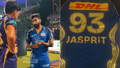 [WATCH]- Jasprit Bumrah Guides Kartik Tyagi with Bowling Advice After KKR vs MI Clash