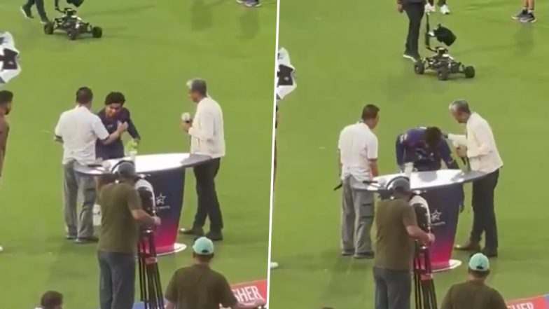 [WATCH] Vaibhav Suryavanshi Takes Blessings From Gavaskar and Bangar Before Eliminator