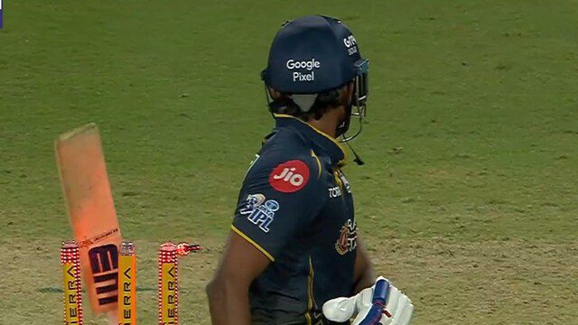 [WATCH]- Sai Sudharsan Falls Hit-Wicket Again in IPL Playoffs