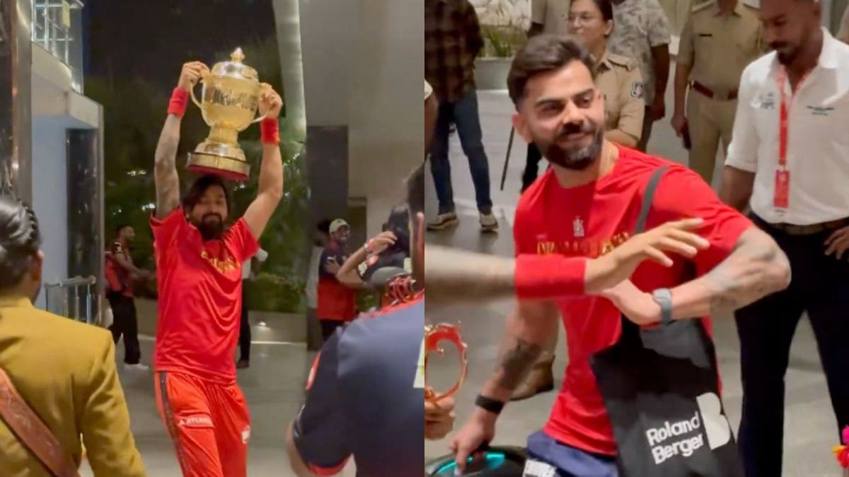 [WATCH] Virat Kohli, Krunal Pandya Dance To Dhol Beats As Bengaluru Erupts In Celebration