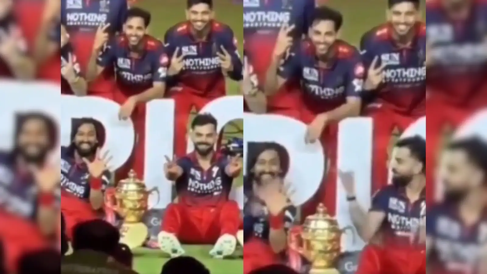[WATCH]- Virat Kohli Teases Krunal Pandya After All-Rounder Flaunts Five IPL Titles