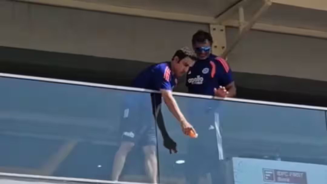 [WATCH]- Gautam Gambhir Earns Praise for Offering Cold Drinks to Fans Struggling in the Heat