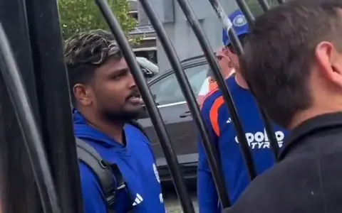 [WATCH]- Sanju Samson Wins Hearts with Heartwarming Gesture Towards Fans in England