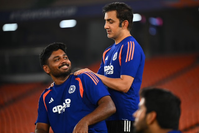 Gautam Gambhir Engages In Intense Chat With Dropped Sanju Samson Ahead Of 2nd T20I