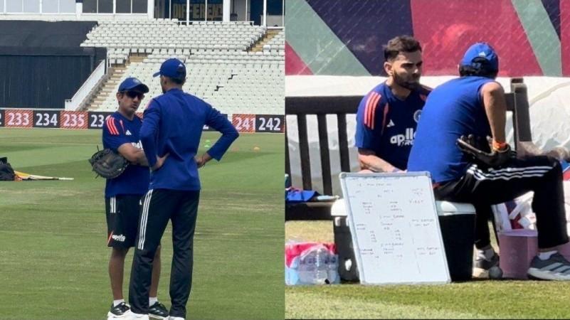[WATCH]- Virat Kohli and Gautam Gambhir Do Not Interact During Practice Ahead of England ODI